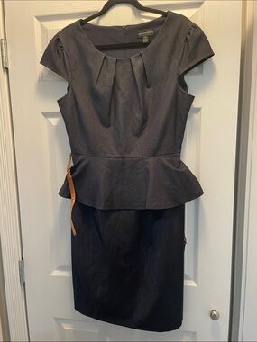 connected apparel Navy Blue Sheath Dress
